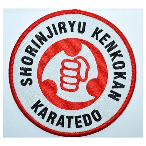 KungFu KARATEDO Gym Karate Do Martial Art bike biker Embroidered Patches Iron On Patch (Size is about 9.5 cm)