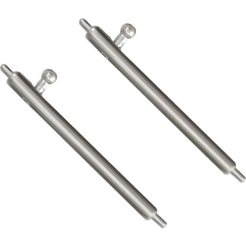 2PC High Quality Stainless Steel Strap Band Connector Adapter 46mm For Samsung Galaxy Watch Strap band Connector Adapter Silver