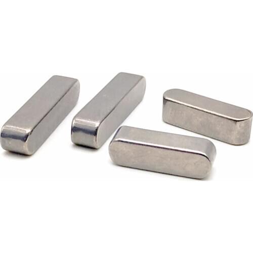 5pcs M3 flat key fillet pins type A dowels square material pin dowel GB1096 304 stainless steel