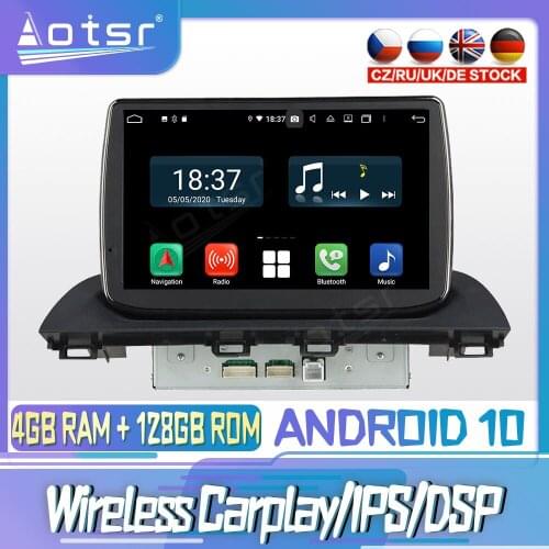 Android10 PX6 128G For Mazda 3 Axela 2014 Carplay Car DVD GPS Navigation Auto Radio Stereo Video Multimedia Player HeadUnit 2din