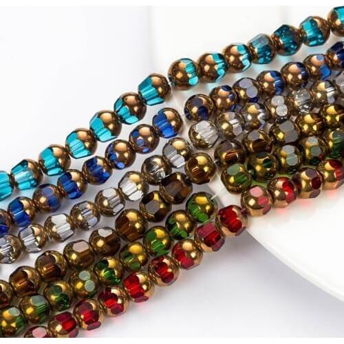 8mm Rondelle Austria faceted ceramics Crystal Glass Beads Loose Spacer Round Beads DIY Jewelry Making For Bracelet