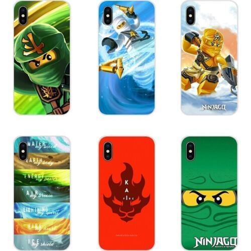 For Apple iPhone X XR XS 11Pro MAX 4S 5S 5C SE 6S 7 8 Plus ipod touch 5 6 Cartoon ninjago kai Accessories Phone Cases Covers
