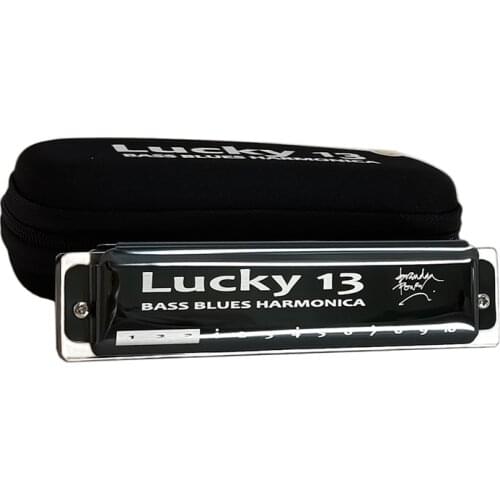 Easttop Brendan Power Lucky 13 Bass Plus Blues Harmonica 13 Holes Diatonic Harp Mouth Organ Professional Musical Instruments