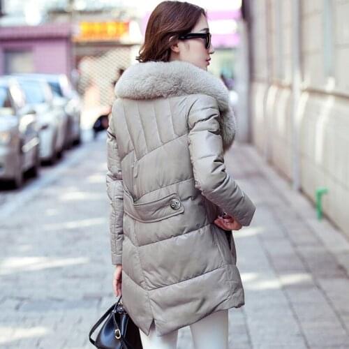 Genuine Leather Jacket 2020 Winter Jacket Women Real Fox Fur Collar 300% Sheepskin Coat Female Korean Down Jackets MY