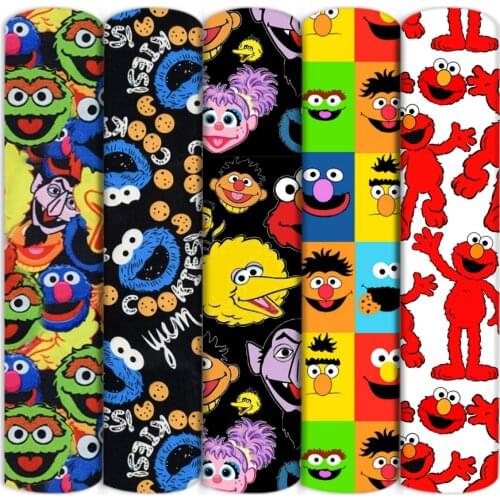 Cartoon Patchwork Printed Polyester Cotton Fabric For Tissue Sewing Quilting Fabrics Needlework Material DIY Handmade,1Yc15503