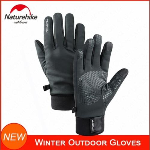 NatureHike Mens Womens Full Finger Gloves Touchscreen Texting Winter Sport Driving Cycling Gloves Skid-proof Soft & Comfortable