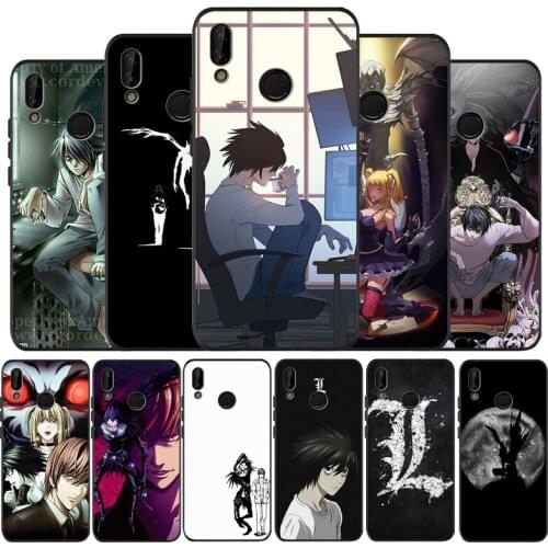 Death Note Soft Silicone black Phone Case For Huawei P9 P10 P20 P30 P40 lite P20 P30 P40 pro Y9 Y6 P smart 2019