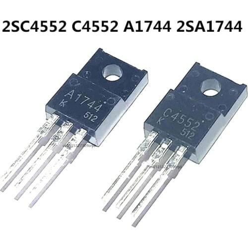 Original 5pcs/ 2SC4552 C4552 A1744 2SA1744 TO-220F