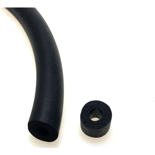 Different size black color hollow O type EPDM foaming strip EPDM foaming tube inserted EPDM rubber foaming hollow strip