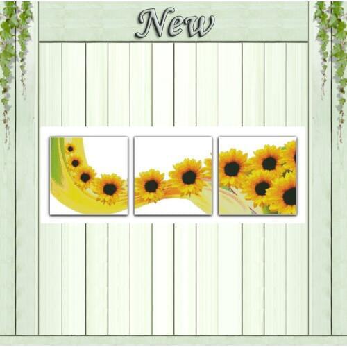 Sunflower scenery home decor painting counted print on canvas DMC 14CT 11CT chinese Cross Stitch Needlework Sets Embroidery kits