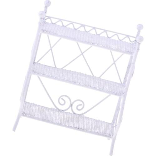 Rectangle Flower Stand Snack Rack 1/12 Dollhouse Miniatures Accs Kids Toy