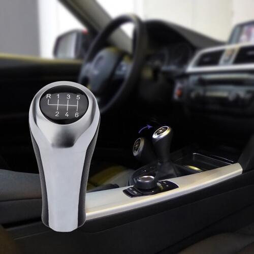 6 Speed Manual Stick Gear Shift Knob Replacement for E90 E91 E92 X1 X3 25117566267 Plastic