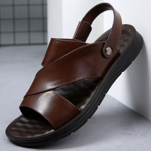 Fashion Mens shoes Summer Outdoor Open Toe sandals Vintage Breathable Non-Slip Casual Sandals zapatos de hombre