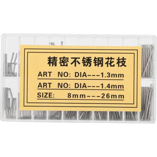 1.3MM/1.4MM 8-26MM Watch Bracelet Pin Friction Bar Assortment Watch Repairing Accessories Hot Sale 2021