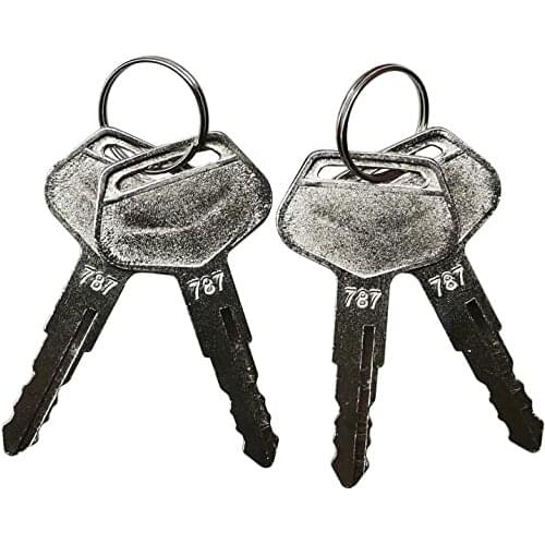 4 Pcs/lot Ignition Starter 787 Keys for Komatsu Heavy Equipment Excavator 787