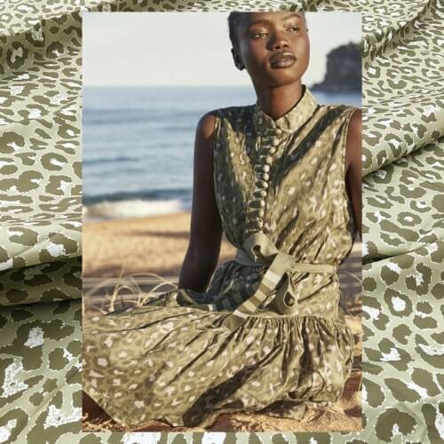 Natural 100% Organic Cotton Poplin Printed Fabric Fashion Clothing Shirt Cloth for Dress Fabrics by the Meter Alibaba Express