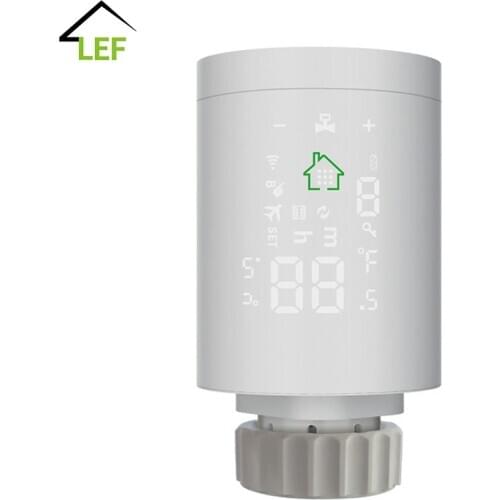 Tuya ZigBee Smart Radiator Actuator Programmable Thermostatic Radiator Valve Temperature Controller Voice Control via Alexa