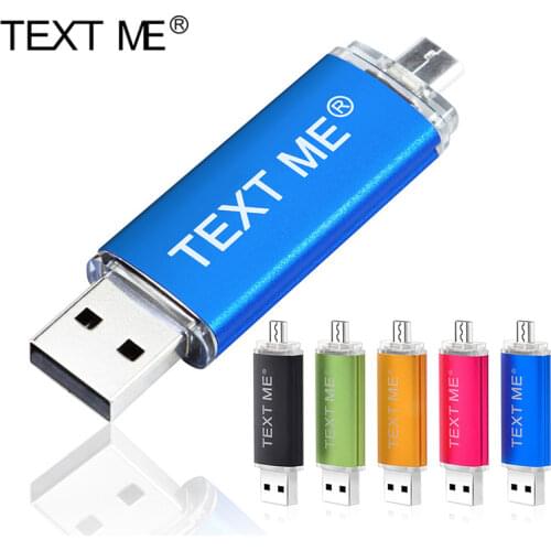 TEXT ME USB2.0 128GB OTG model stick usb 2.0 3 in 1 OTG Type-c flash drive pen drive 4GB 8GB 16GB 32GB 64GB usb2.0 pendrive