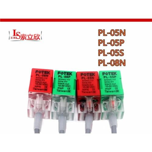 2PCS NEW Proximity Switch PL-08N Three Wire NPN Normally Open Metal Induction Sensor PL-08NB PL-05N PL-08P PL-08PB PL 08N