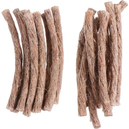 20pcs Survival Wick Hemp Cord Camping Lighter Hemp Tinder Fire Starters