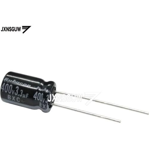 20PCS RUBYCON BXC 400V3.3UF 8X11.5MM 3.3uF/400v high frequency low resistance long life 3.3UF 400V 105 degrees