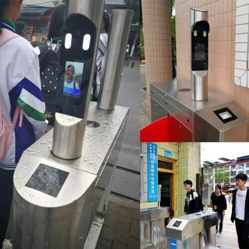 5Inch Android Face Time Attendance Turnstile Control for Gate Door Security Entrance With IC Card Reader Free English Software