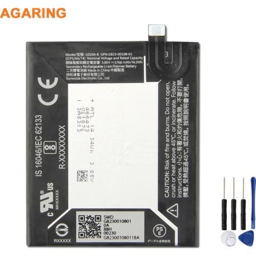 Agaring Original Replacement Battery G020A-B For Google Pixel 3A XL Authentic Rechargeable Battery 3700mAh