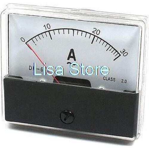 Class 2.0 Accuracy AC 0-30A Dial Analog Panel Ammeter Gauge DH670