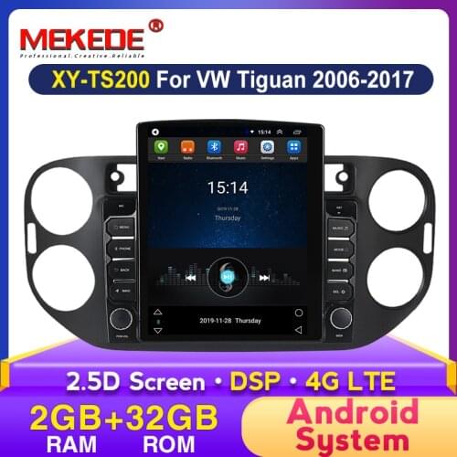 DSP HD 1024*768 2+32G Navigation GPS Car Radio Multimedia Video for Volkswagen VW Tiguan 2006-2016 2017 WIFI BT 4G LET NO DVD
