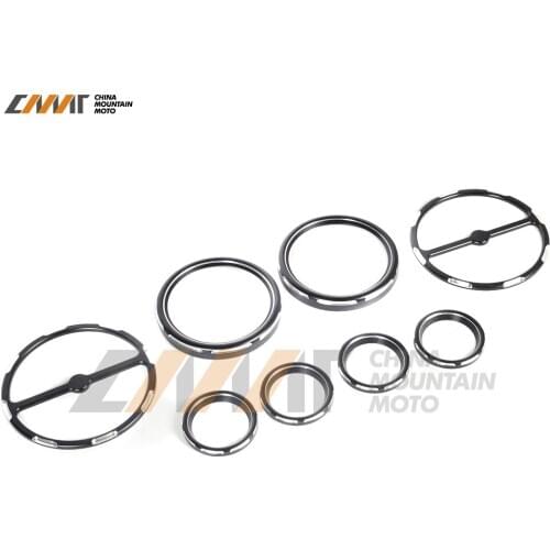 8pcs CNC aluminum Speedometer Gauges Bezels&Horn Cover case for Harley Davidson Touring