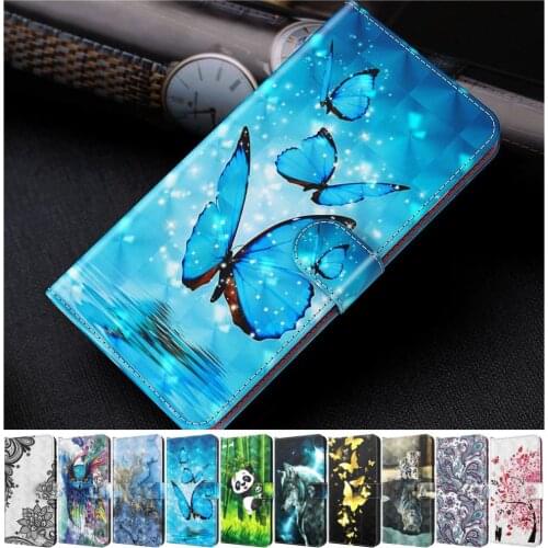 Card Slot Kids Phone Case For Redmi 9T 9C 9A 8A Note 9 8T 8 7 Pro Mi Poco C3 X3 NFC Butterfly Cat Tiger Patterned Cover 10X D24G