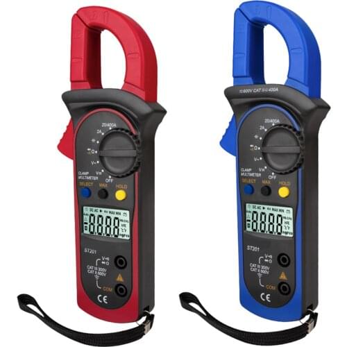 Digital Clamp Meter DC/AC Current 4000 Counts Multimeter Ammeter Capacitor Tester Car Amp Hz Capacitance NCV Ohm Voltage Tester
