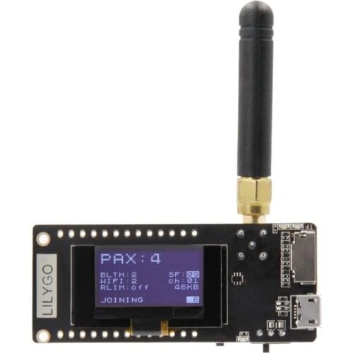 LILYGO® TTGO ESP32-Paxcounter LoRa32 V2.1 1.6 Version 433/868/915MHZ LoRa ESP-32 OLED 0.96 Inch SD Card Bluetooth WIFI Module