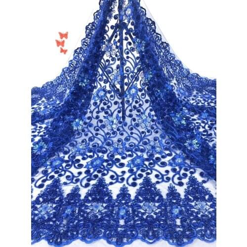The latest French lace fabric 2021 high-quality African wedding lace fabric, with sequins as Nigerian lace fabric FJ36971