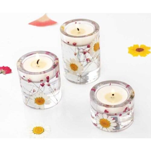 Silicone Candle Molds for Candle Making Cylinder Resin Molds for Making Aromatherapy Candles DIY Casting Epoxy Mold Clay Craft