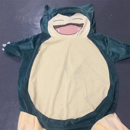 100/150/200cm Giant Snorlax Skin plush toy cover anime pocket snorlax plush pillow Cartoon Soft pillow case with zipper