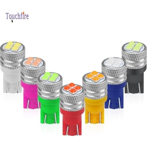 100pcs T10 W5W 3030-4SMD With lens 194 168 Car Blub Auto Parking Reading Interior Dome Light 12V Wholesale Car Styling Whoselase