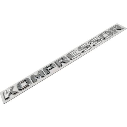 10x ABS KOMPRESSOR Car Rear Emblem Sticker for SLK CLK SL CLS ML GL A B C E S Class CL55 SLK200 C180 CLC200 Styling Accessories