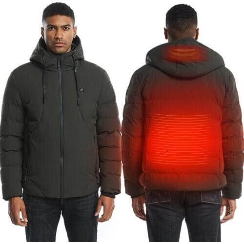 2019 Fashion Men Women Electric Heated Jacket Heating Waistcoat USB Thermal Warm Cloth Feather Hot Sale Plus Size Winter Jacket