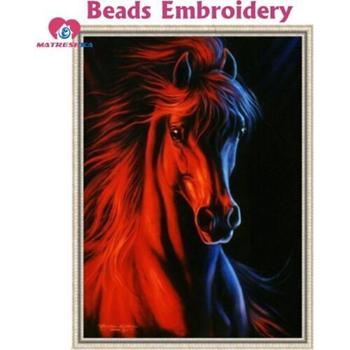 202 x 278 Lattice beads embroidery horse animal ice and fire full beadwork patchwork accessories acessorios de costura knitting