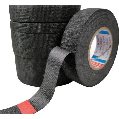 80% Hot Sale 25m High Temperature Resistance Adhesive Cloth Insulation Tape for Cable Harness
