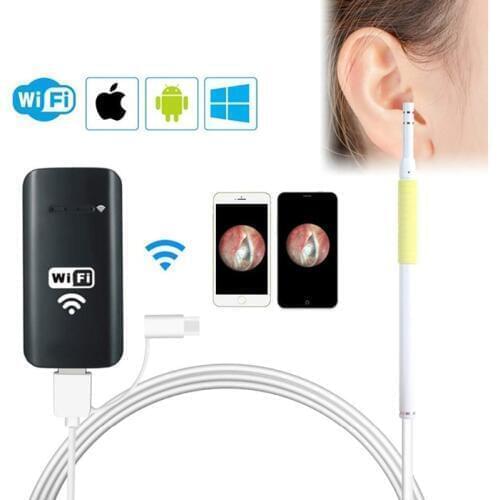 WiFi USB Ear Endoscope Wireless Digital Ear Cleaning Endoscope 1.3MP 720P HD Ear Scope Camera With 6 LED Earwax Removal For IOS