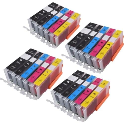 5pcs PGI 550 CLI-551 BK C M Y compatible ink cartridge For canon PIXMA MG5450 MG5550 MG6450 Ip7250 MX925 MX725 IX6850 printer