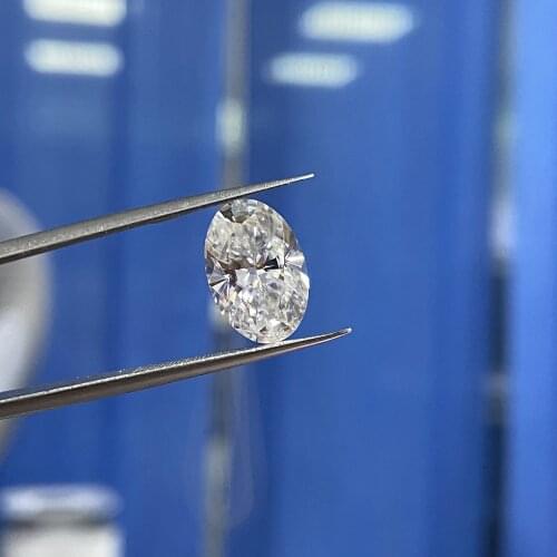 Mosangnai Pass Diamond Test D VVS1 8X12mm 4 Carat Oval Shape Excellent Cut Loose Moissanite Gemstone For Ring