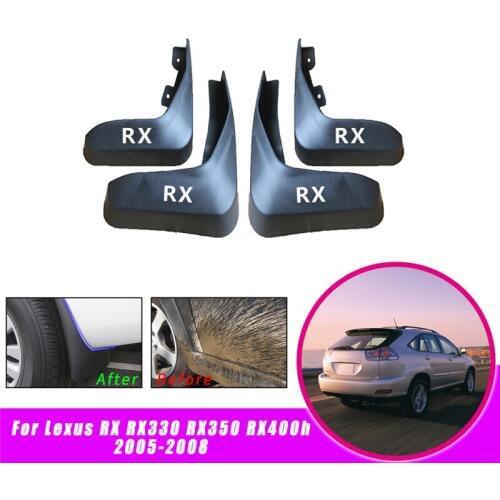 Car mudguards Fender for Lexus RX RX330 RX350 RX400h 2005-2008 Splash Guards Mud Flaps Mudguards auto Accessories 4pcs