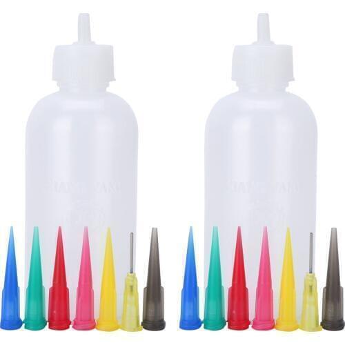 2/5Pcs Jam Painting Squeeze Bottles DIY Sauce Ketchup Cake Tattoo Decoration Squeeze Bottles with Nozzles Baking Pastry Tools