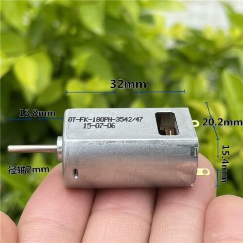 FK-180PH-3542/47 Carbon Brush Motor DC 3V-7.4V 27000RPM High Speed Strong Magnetic with Cooling Fan DIY RC Drone Aircraft Toy