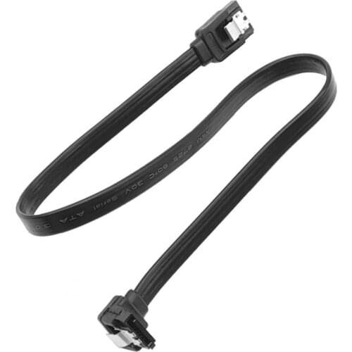 Hard Drive Data Cable Dual Channel 6GB/s 40cm Straight 90 Degree SATA3.0 SSD HDD Adapter Cord Cable