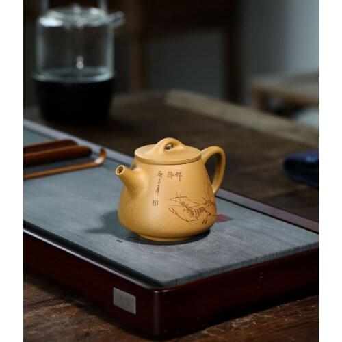 Gao Shi Piao China Kettle Ceramic Teapot For Tea Puer Oolong Tea Set Handmade