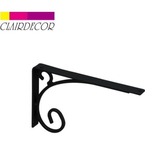 2pcs Shelf Bracket Scroll Shelf Bracket Right Angle Bracket for Commodity Furniture Fittings Hardware